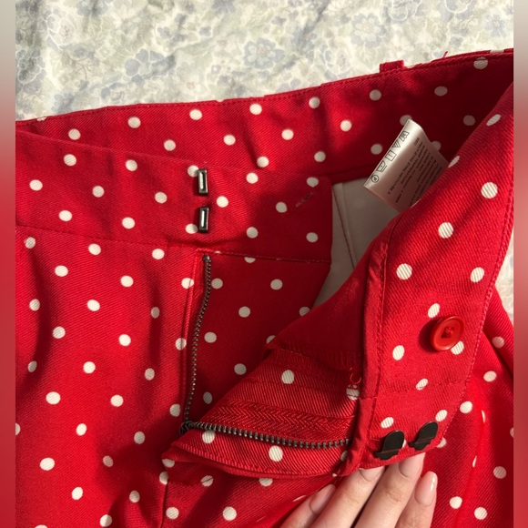Free People Red and White Polka Dot Capris - Picture 8 of 8